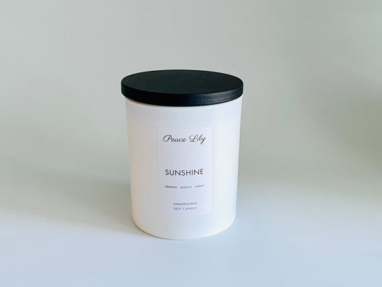 Sunshine Scented Candle-Peace Lily Gifts