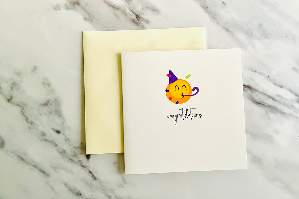 Congratulations Emoji Card