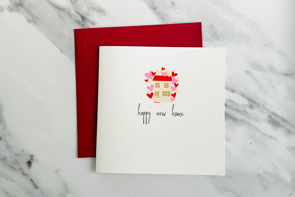 New Home Hearts Card