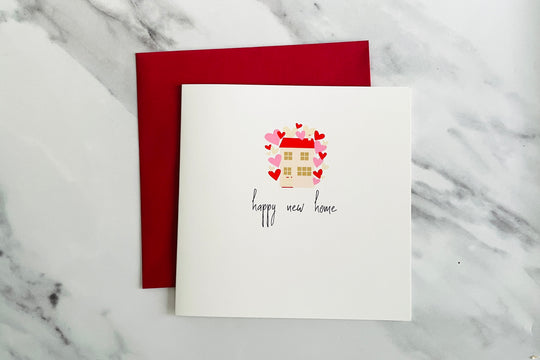 New Home Hearts Card