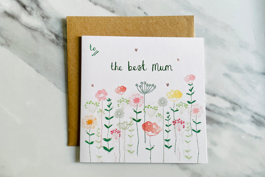 Best Mum Flower Card