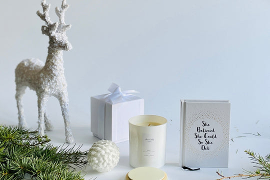 Inspiring Book and Scented Candle Gift Set