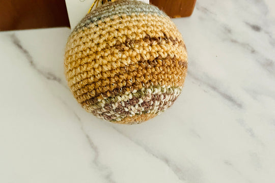 Trio of Festive Crochet Baubles