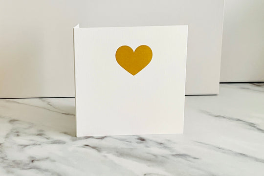 Gold Heart Card