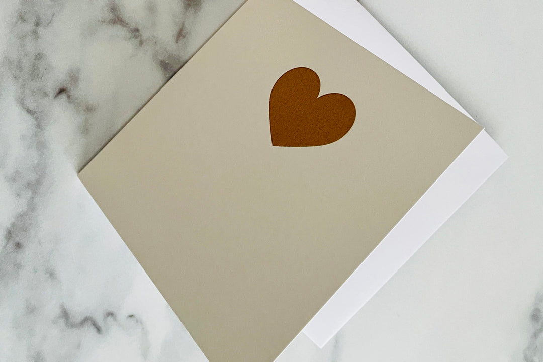 Gold Heart Card