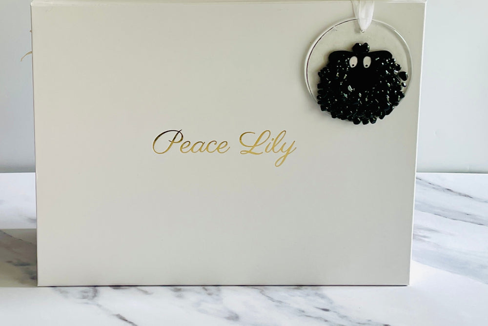 Artisan Fused Glass Decoration - Sheep