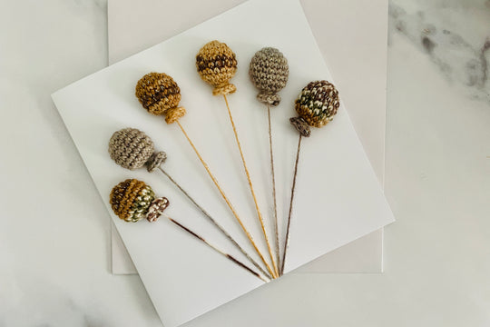 Handmade Crochet Balloon Greeting Cards