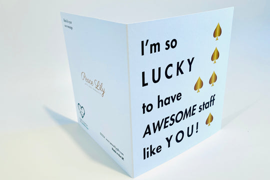 Lucky Awesome Staff Card