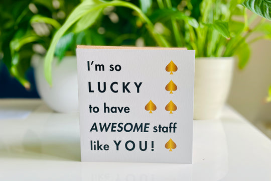 Lucky Awesome Staff Card