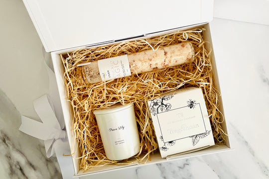 Tea, Bath Salts and Scented Votive Gift Set
