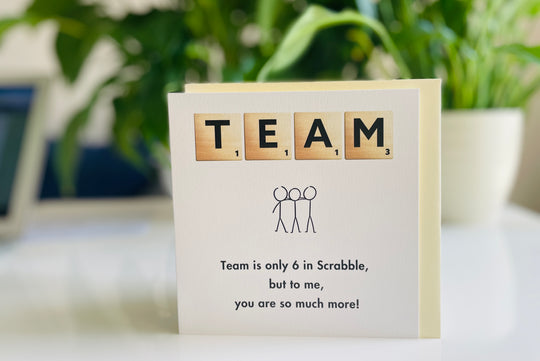 Team Scrabble Card