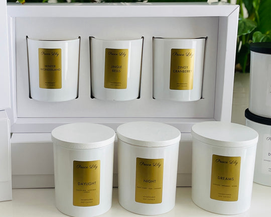 Scented Candles Gift Set-Peace Lily Gifts