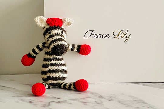 Hand Crochet Zeus Zebra