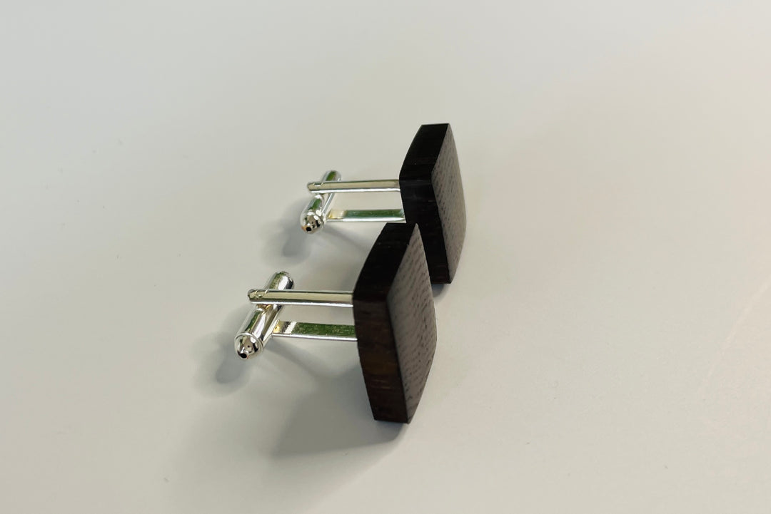 Ancient Norfolk Bog Oak Wooden Cufflinks