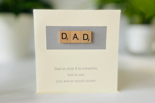 Dad's Scrabble Card