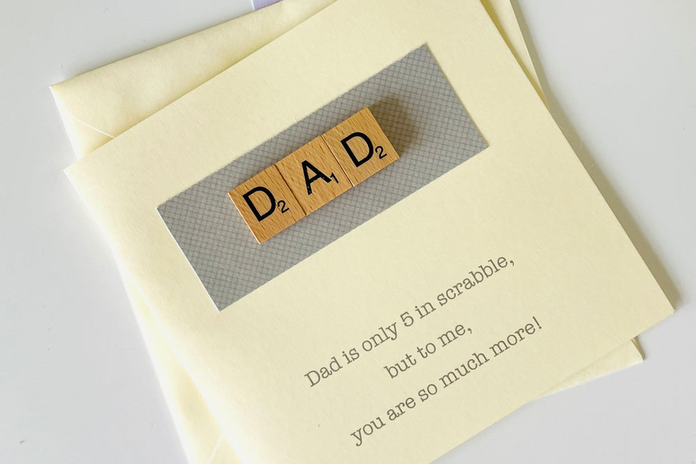 Dad's Scrabble Card