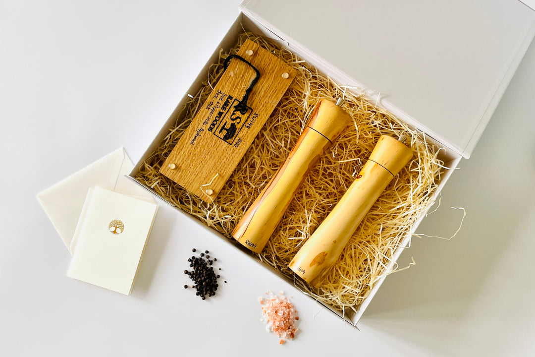 Apple & Oak Salt and Pepper Mill Set