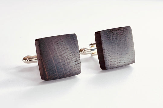 Ancient Norfolk Bog Oak Wooden Cufflinks